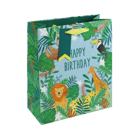 Happy Birthday Jungle Gift Bag GDEW32286M