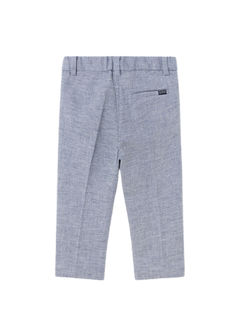 Long Pants Navy Blue Mix Linen with Cotton for Boys 1547 Mayoral