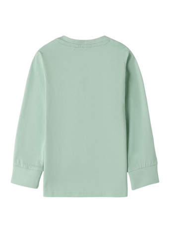 Bluza cu Maneca Lunga Verde Deschis cu Imprimeu Leu 8040 iDO