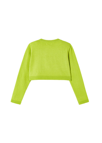 Green Knitted Bolero with Bow 321 Mayoral