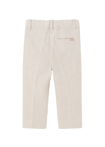 Long Pants Beige Linen Mix with Cotton for Boys 1547 Mayoral