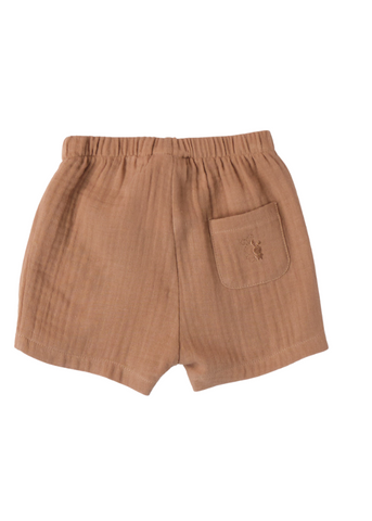 Brown Muslin Shorts 8623 iDO