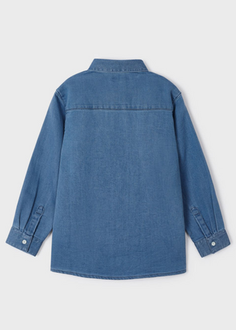 Blue Denim Long Sleeve Shirt for Boys 4112 Mayoral