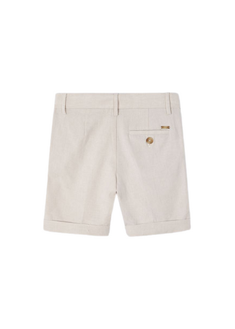 Elegant Beige Linen and Cotton Shorts 3267 Mayoral