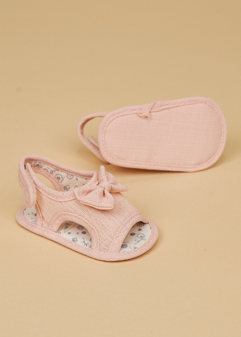 Pink Cotton Bow Sandals for Girls 231226 Cinderella