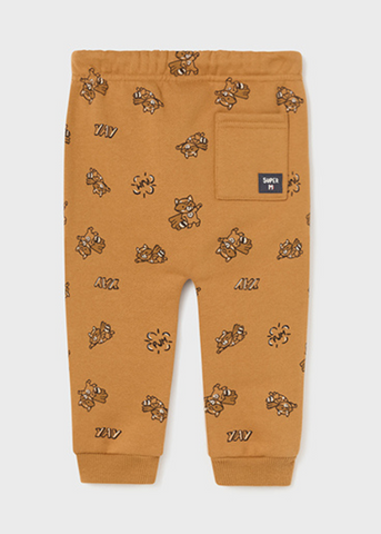 Brown Sports Pants with Print for Boys 2538 Mayoral