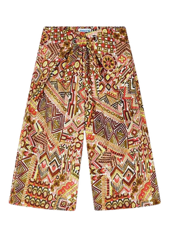 Long Pareo Pants with Grena Print for Girls 3536 Mayoral