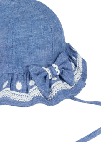 Blue Linen Hat with Embroidery 10661 Mayoral