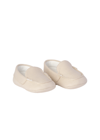 Beige Moccasins for Boys 8300 Minibanda