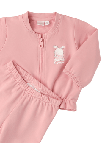 Pink Tracksuit 2 Pieces with Rabbit Print 8118 iDO