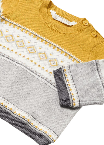 Yellow and Gray Sweater for Boys 2305 Mayoral