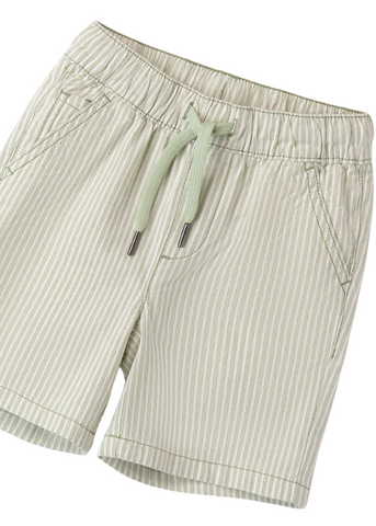 Shorts with Green Stripes and Lace 8693 iDO