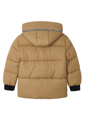 Beige Quilted Jacket with Detachable Hood 4438 Mayoral