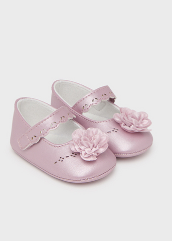Violet ballerinas with barrette and flower 9688 Mayoral