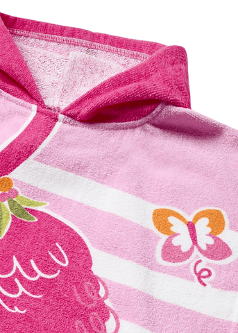 Hooded Towel, Pink with Flamingo for Girls 10690 Mayoral