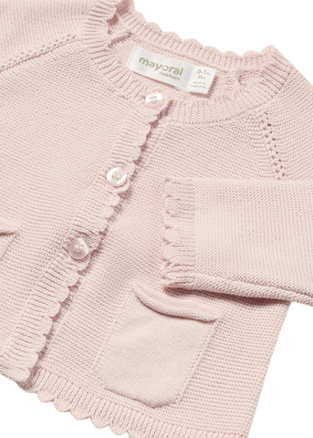 Pink Knitted Cardigan with Buttons 1376 Mayoral