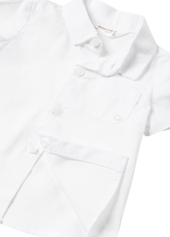 White Shirt with Short Sleeves for Boys 1194 Mayoral