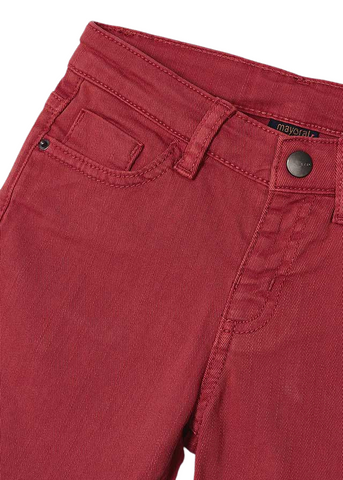 Pantaloni Scurti din Twill Rosii 3280 Mayoral