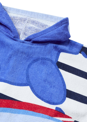 Hooded Towel, Blue with Navy for Boys 10690 Mayoral