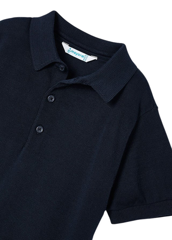 Short Sleeve Navy Blue Knit Polo Shirt 3101 Mayoral