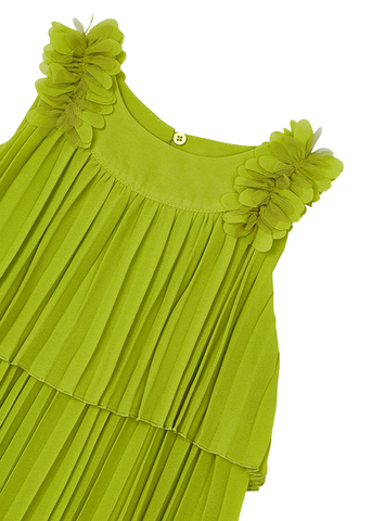 Green Pleated Dress 3920 Mayoral