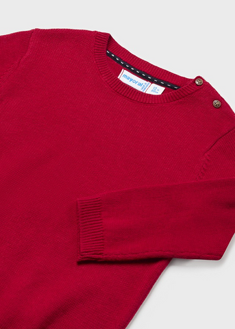 Red Sweater with Buttons on Umar for Boys 351 Mayoral