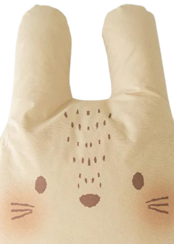 Beige Rabbit Cushion from Organic Cotton S26364 28 x 37 cm Kitikate