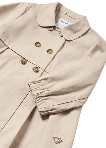 Beige Pleated Trench 1439 Mayoral