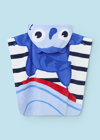 Hooded Towel, Green and Blue for Boys 10690 Mayoral