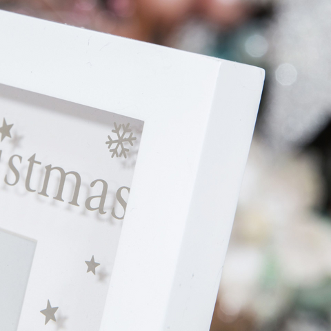 First Christmas baby photo frame