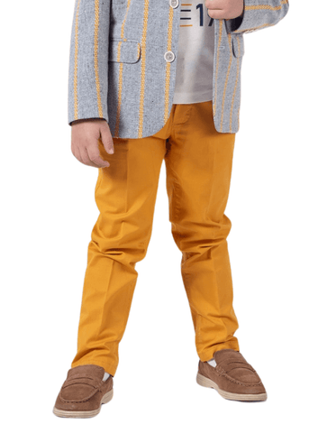 3 Piece Set, Blue Jacket with Yellow Stripes, Yellow Pants and T-Shirt 9823 Lemon