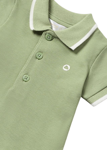 Green and White Polo Shirt for Boys 190 Mayoral