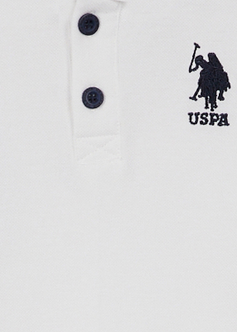 Cream Long Sleeve Polo Shirt 998 V6 Us Polo Assn