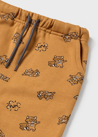 Brown Sports Pants with Print for Boys 2538 Mayoral