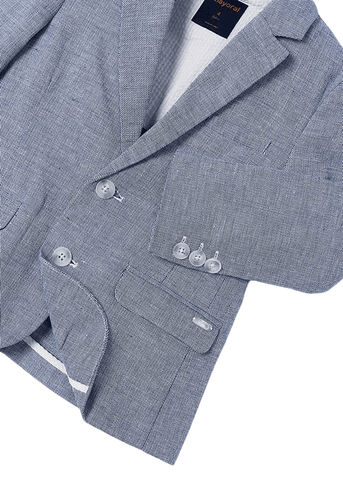 Blue Linen and Cotton Jacket 3486 Mayoral