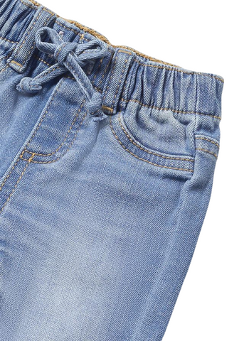 Pantaloni Denim Albastru Deschis cu Siret in Talie pentru Baieti 596 Mayoral