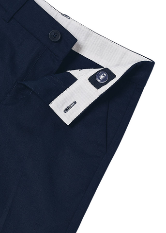 Elegant Navy Blue Cotton Linen Shorts 3267 Mayoral