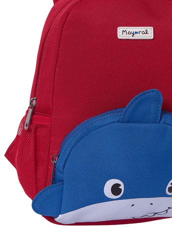 Red Backpack with Shark Pattern 19435 Mayoral