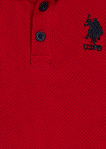 Red Long Sleeve Polo Shirt 998 V4 Us Polo Assn