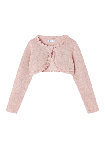 Pink Knitted Bolero with Glitter 320 Mayoral