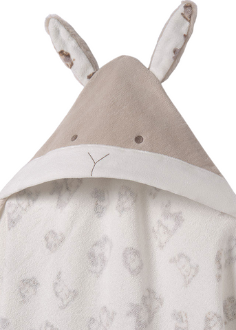 Cream towel with rabbit hood 9525 Mayoral