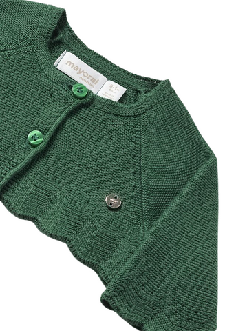 Bolero Tricotat din Bumbac Verde 307 Mayoral