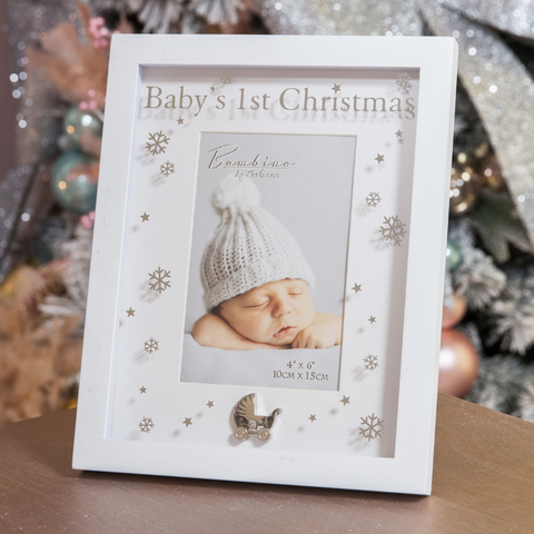 First Christmas baby photo frame