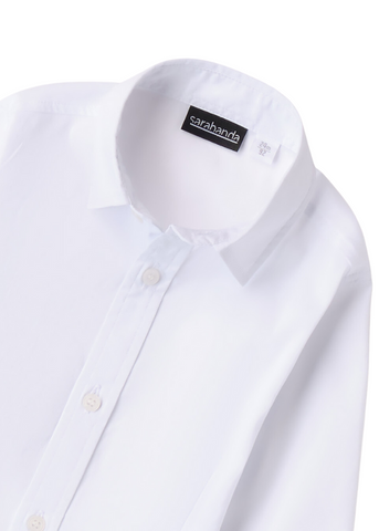 White Shirt with Long Sleeves for Boys 7130 Sarabanda
