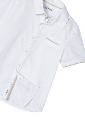 White Shirt with Short Sleeves for Boys 3112 Mayoral