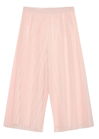 Pink 2 Piece Set, Pleated Tulle Top and Pants 5274 Abel & Lula