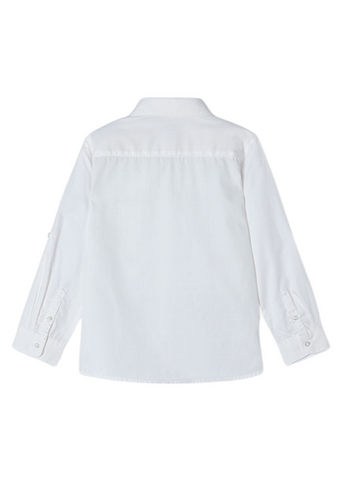 White Long Sleeve Cotton Shirt 140 Mayoral