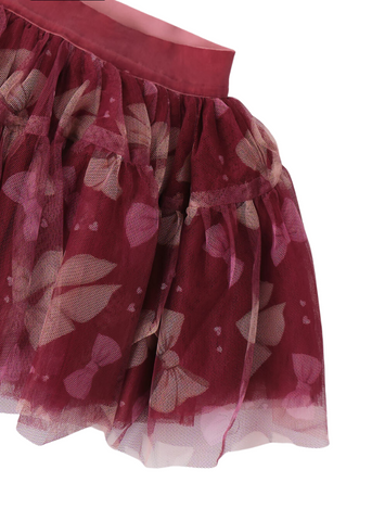 Grena Tulle Skirt with Flowing Print 7351 Sarabanda