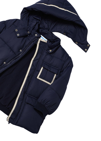 Navy Quilted Jacket with Detachable Hood 4438 Mayoral