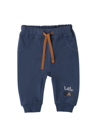 Blue Cotton Sports Pants for Boys 7215 iDO